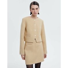 Пиджак Gloria Jeans GJ BLACK, размер S (40-42), бежевый