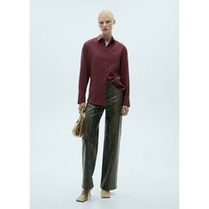 Рубашка MANGO, размер M, фиолетовый