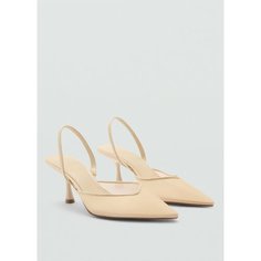 Туфли MANGO, размер 38 EU, бежевый