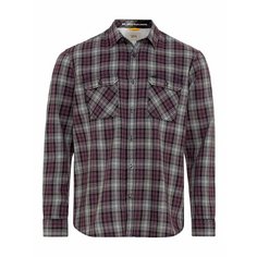Рубашка Camel Active Longsleeve shirt, размер M, фиолетовый
