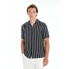 Рубашка LC Waikiki, размер XL, black striped
