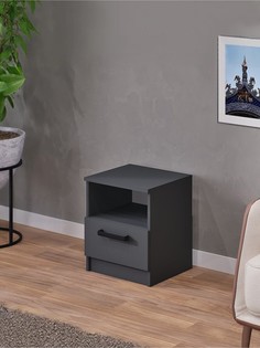 Тумба прикроватная эко 400х375х468 серый графит No Brand