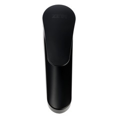 Смеситель для раковины zein z3657, однорычажный, высота излива 9 см, abs-пластик, черный