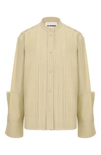 Рубашка из вискозы и шелка Jil Sander