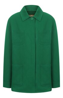 Рубашка из вискозы и льна Max Mara Studio