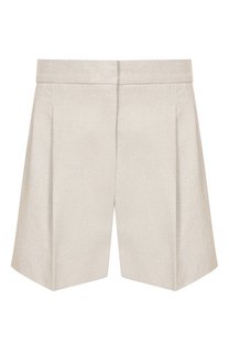 Шорты из хлопка и льна Max Mara Studio