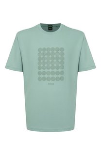 Хлопковая футболка BOSS Green