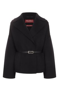 Полупальто из шерсти и шелка Max Mara Studio