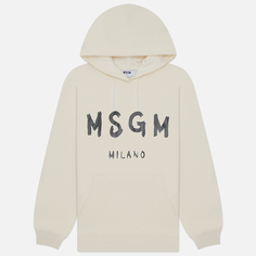 Женская толстовка MSGM Brush Stroke MSGM, цвет бежевый, размер XS