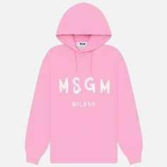 Женская толстовка MSGM Brush Stroke MSGM, цвет розовый, размер XS