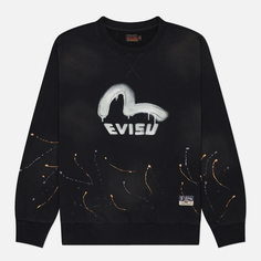 Мужская толстовка Evisu Heritage Seagull Embroidery, цвет чёрный, размер S