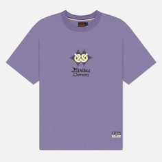 Мужская футболка Evisu Heritage Hakutaku Printed, цвет фиолетовый, размер M