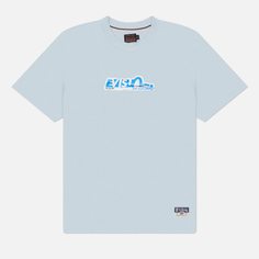 Мужская футболка Evisu Heritage Poster Daicock Printed, цвет голубой, размер M