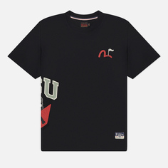 Мужская футболка Evisu Heritage Godhead Golfing Print, цвет чёрный, размер M