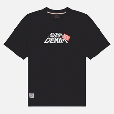 Мужская футболка Evisu Printed Logo Back Pocket, цвет чёрный, размер M