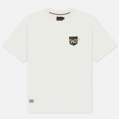 Мужская футболка Evisu Seagull Printed & Embroidery Mutli Pocket, цвет белый, размер M