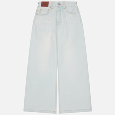 Женские джинсы Evisu Slitted Sleeves Seagull, цвет голубой, размер 25