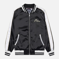Женская куртка бомбер Evisu Hummingbird & Magnolia Flower Embroidery, цвет чёрный, размер S