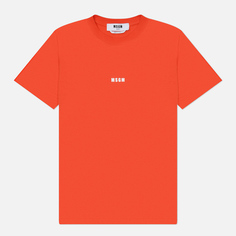 Женская футболка MSGM Micrologo MSGM Print, цвет красный, размер XS