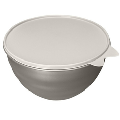 Миска Phibo Wave с крышкой металлик бежевый 3,7 л