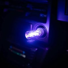 JDM светильник в авто (фиолетовый), ночник, USB-ночник, ретро имитация вольфрамовой автомобильной атмосферы. Нет бренда