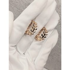 Серьги конго XUPING JEWELRY, размер 15 мм, золотистый