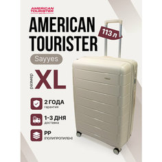 Чемодан American Tourister, 112 л, размер XL, белый