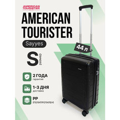 Чемодан American Tourister, 44 л, размер S, черный