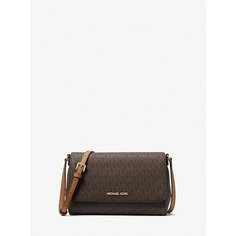 Сумка кросс-боди MICHAEL KORS, фактура зернистая, коричневый