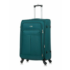 Чемодан Lcase Amsterdam, 104 л, размер L, зеленый