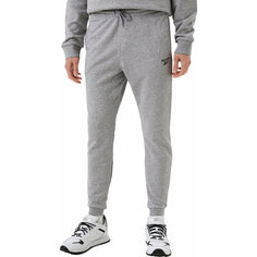 Брюки джоггеры Reebok Identity Left Leg Logo French Terry Pants, размер S, серый
