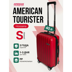 Чемодан American Tourister, 40 л, размер S, красный