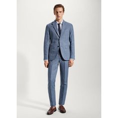 Брюки классические MANGO, размер 38, индиго