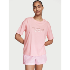 Пижама Victorias Secret, размер L, розовый