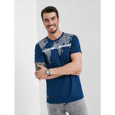 Футболка BeGood с принтом больших размеров, размер 64, синий