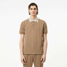 Поло LACOSTE, размер T8, светло-коричневый