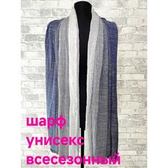 Шарф для мужчин и женщин,180х70 см, синий Fedor Accessories