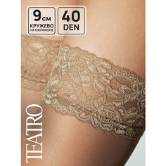 Чулки TEATRO, 40 den, размер 4, светло-бежевый