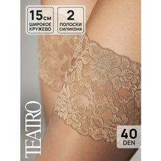 Чулки TEATRO, 40 den, размер 4, светло-бежевый