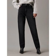 Джинсы мом Calvin Klein Jeans, размер 29/32, черный