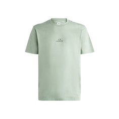 Футболка C.P. COMPANY Logo Print Cotton, размер L, зелёный