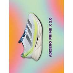 Кроссовки adidas Adizero Prime X 2.0 STRUNG, полнота F, размер 9 UK, голубой