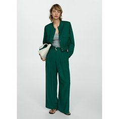 Брюки MANGO, размер 38 EU, зеленый