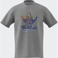 Футболка adidas Q12 TS GREETING, размер S INT, серый