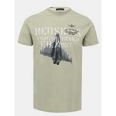 Футболка Aeronautica Militare, размер S, оливковый