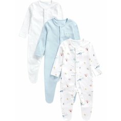 Комбинезон mothercare, размер 68, белый/голубой