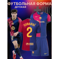Футболка спортивная Барселона Кубарси Cubarsi детская, размер 24, синий, красный Нет бренда
