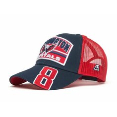 Бейсболка Atributika & Club Nhl Washington Capitals для взрослых и детей, размер 52-54, красный, синий