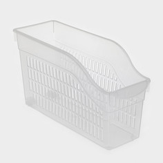 Контейнер для хранения на колесиках, 6 л, 35.5×13×20 см, с ручкой, пластик, прозрачный No Brand