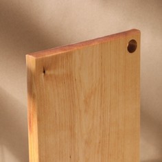 Доска разделочная деревянная с отверстием adelica, 30×20×2 см, покрыта маслом, цельная береза